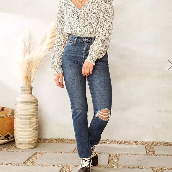 Levi’s Wedgie Straight Stretch Jean size 25 - Picture 1 of 11